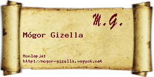 Mógor Gizella névjegykártya